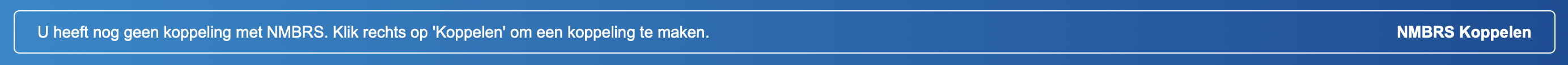 Screenshot NMBRS koppeling